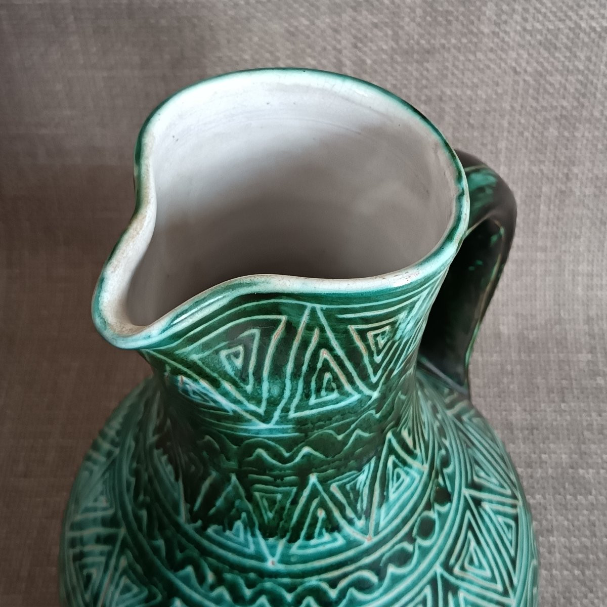 Large Vase By Robert Picault, Circa 1950-photo-5