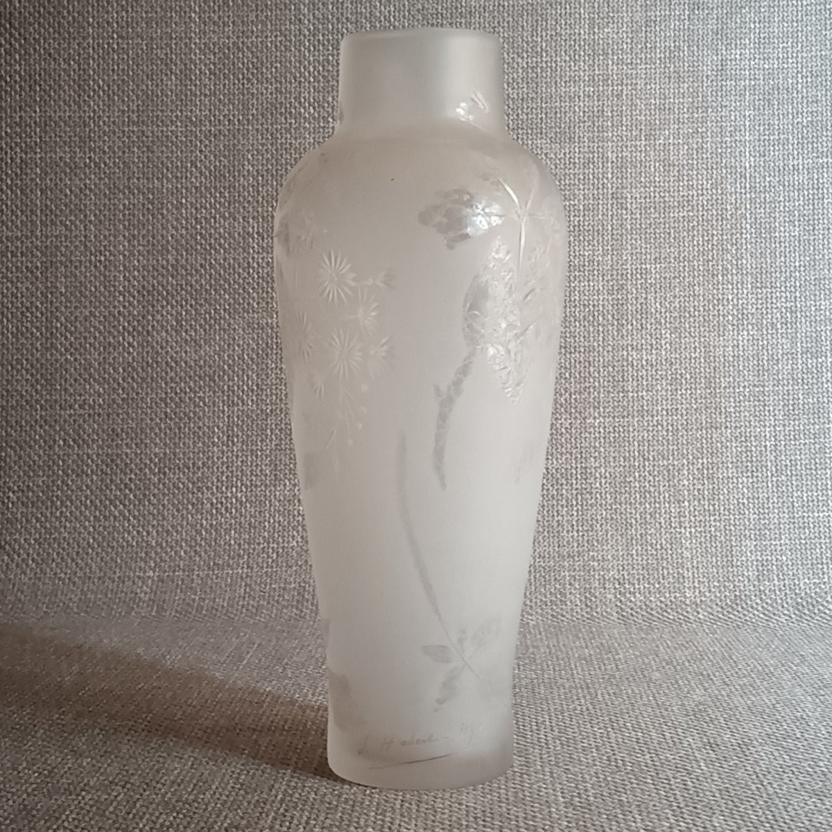 Vase With Thistles By Jules Habert-dys, Circa 1900-photo-2