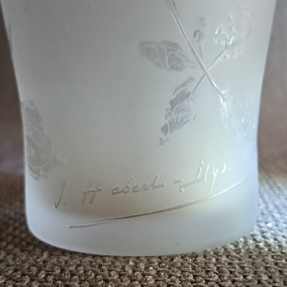 Vase With Thistles By Jules Habert-dys, Circa 1900-photo-2