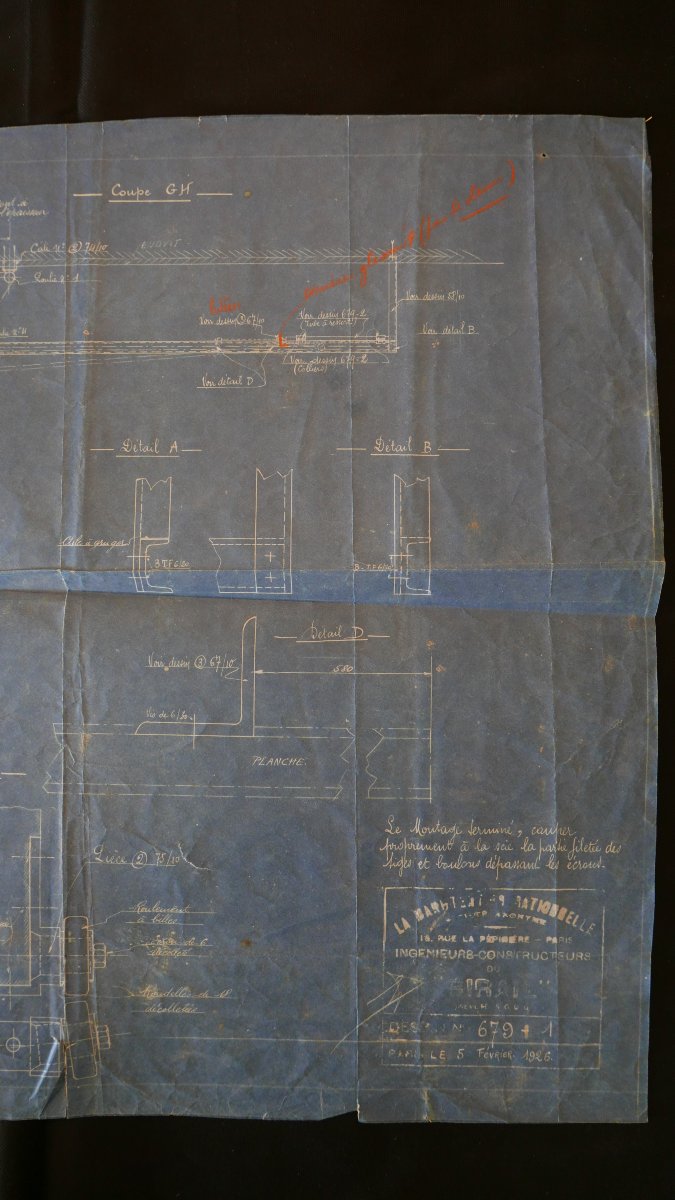Autograph By Pierre Jeanneret, 1926-photo-3