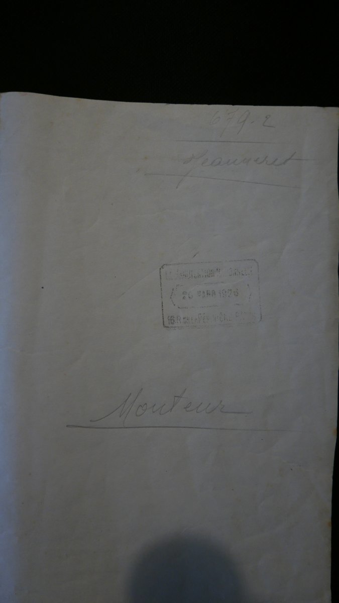 Autograph By Pierre Jeanneret, 1926-photo-4