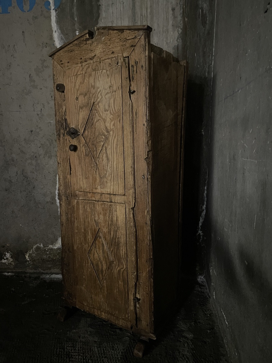 Folk Art Spanish Rustic Cabinet-photo-3