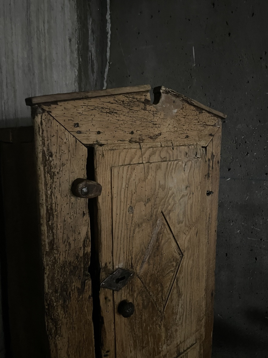 Folk Art Spanish Rustic Cabinet-photo-4