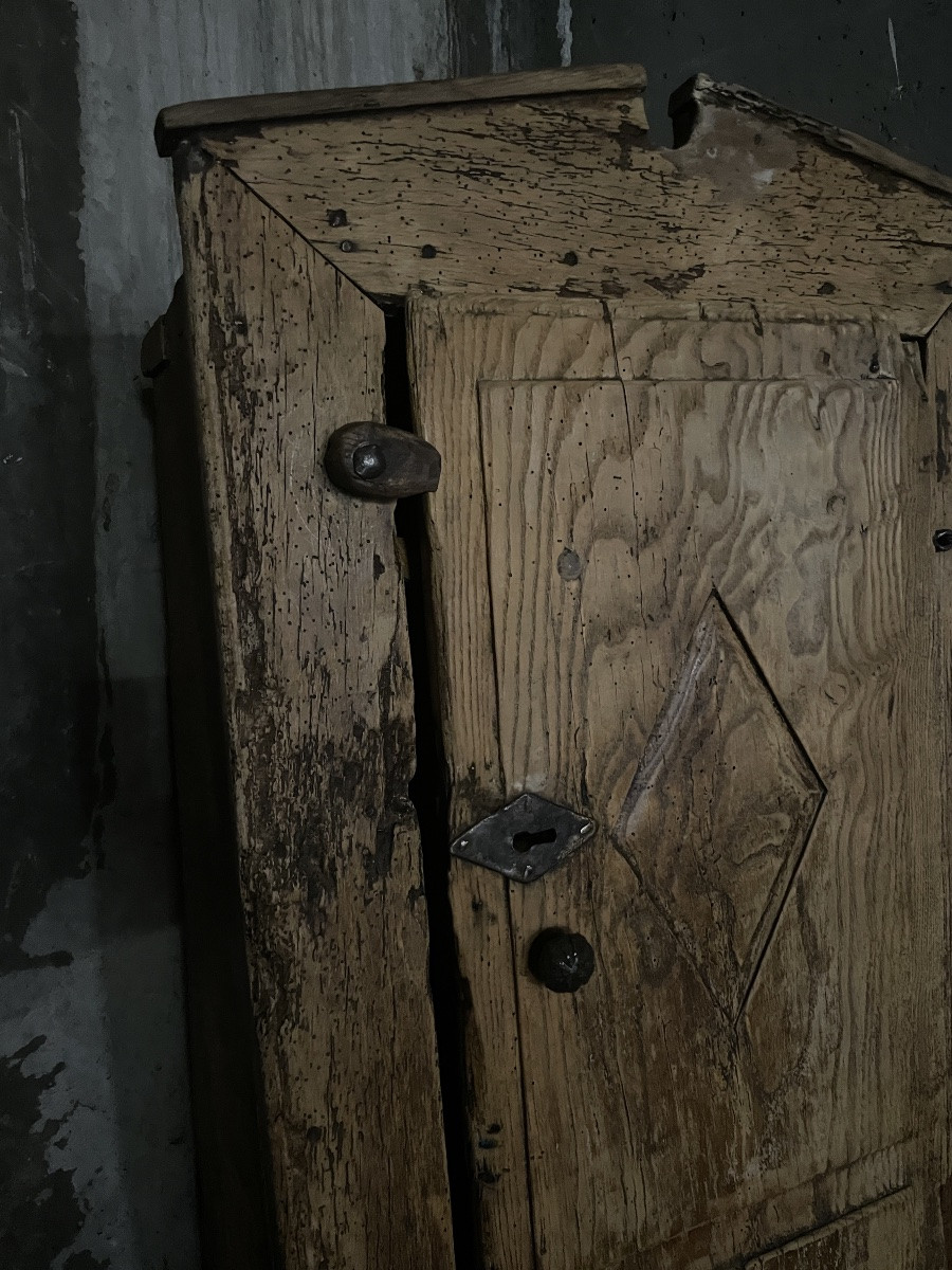 Folk Art Spanish Rustic Cabinet-photo-6