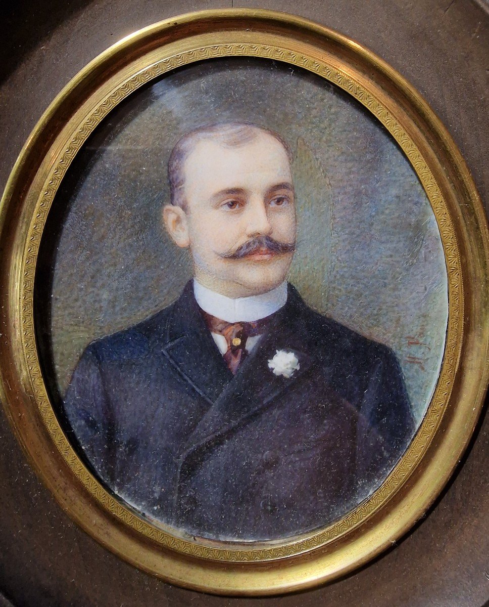 Miniature Bonapartist Portrait Of Victor Napoleon Head Of The Imperial House
