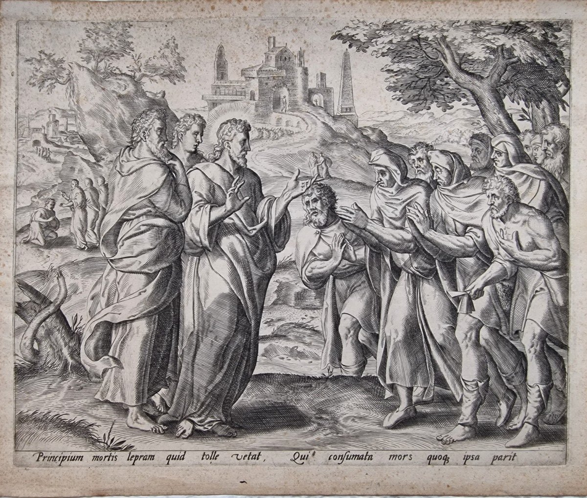 Pair Of Engravings 16th / 17th Christ With Miracles By Gérard Van Groeningen-photo-4