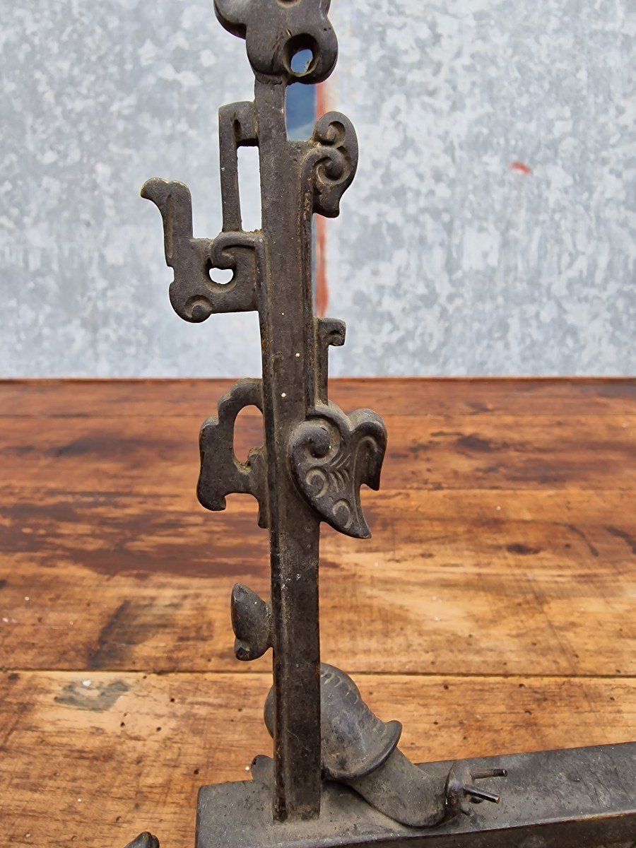 Watch Holder Or Japanese Gong In Patinated Bronze Decor Of Rat, Snail And Turtles-photo-1