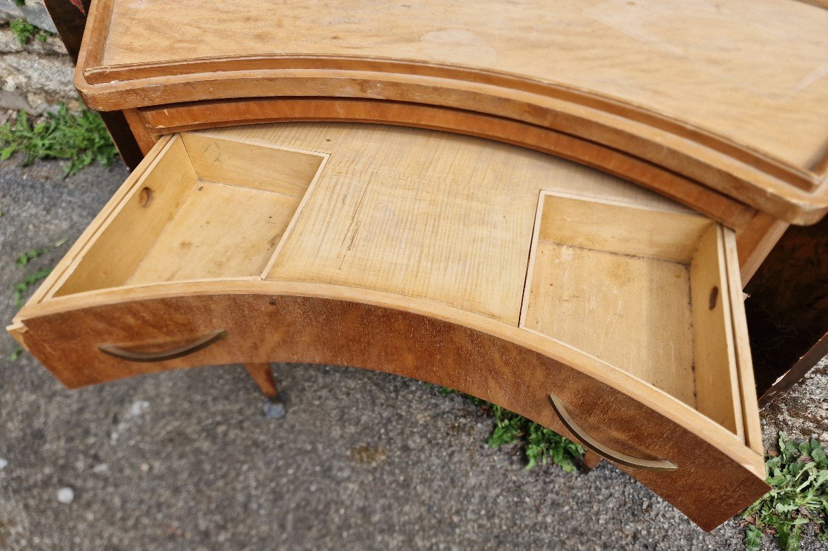 Worker Commode And Panel In Lacquer From The Ile-de-france Paquebot By Paul Cressent Beauvais-photo-7