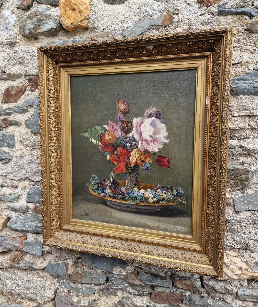 Tableau Bouquet De Fleurs Par Juliette Peyrol Bonheur Soeur De Rosa-photo-4