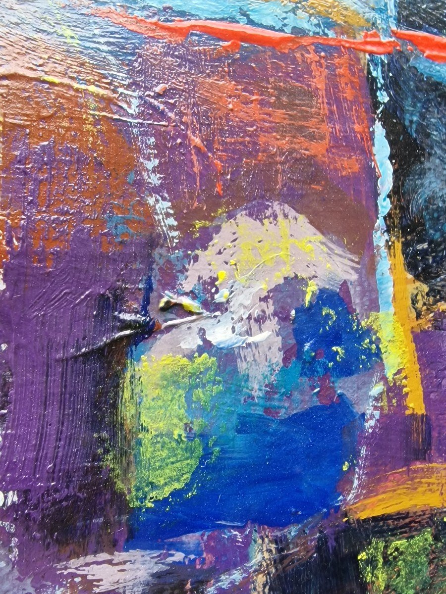 Tableau Huile Sur Papier De Mariano Corral Y Libano-photo-5
