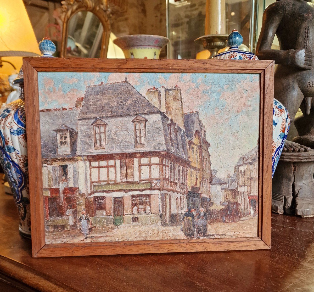 Tableau De Pierre Cadre La Place Du Martray Rue Du Pont à Pontivy Napoleonville Bretagne-photo-3