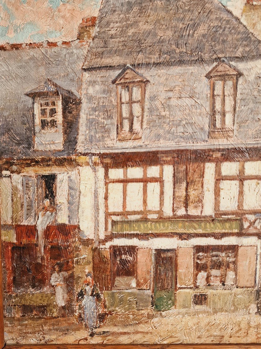Tableau De Pierre Cadre La Place Du Martray Rue Du Pont à Pontivy Napoleonville Bretagne-photo-4