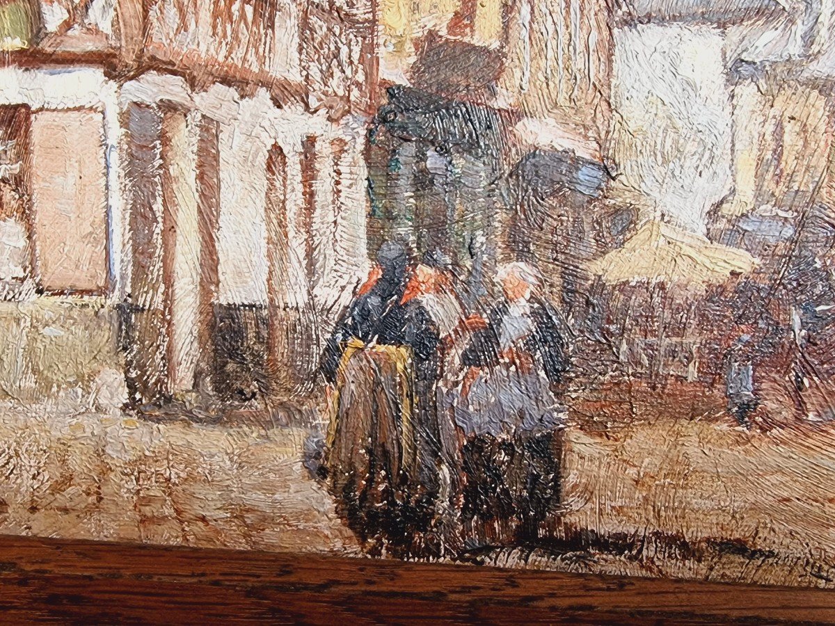 Tableau De Pierre Cadre La Place Du Martray Rue Du Pont à Pontivy Napoleonville Bretagne-photo-1