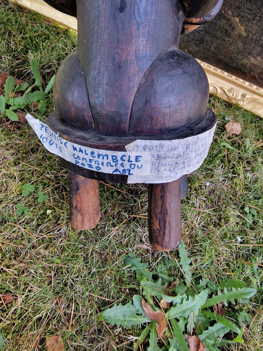 Senoufo Female Statue Sitting On Her Stool Called Tugubele Ivory Coast African Art -photo-6