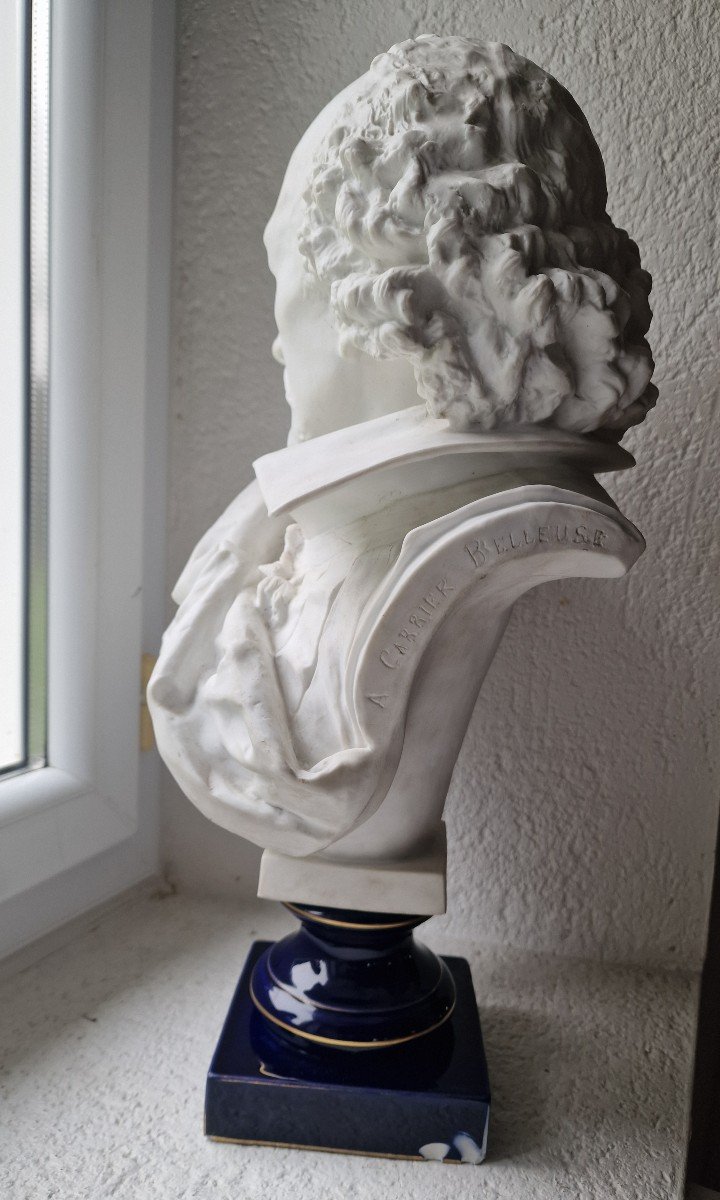 Important Sèvres Porcelain Bust Of William Shakespeare By Albert Ernest Carrier Belleuse-photo-4