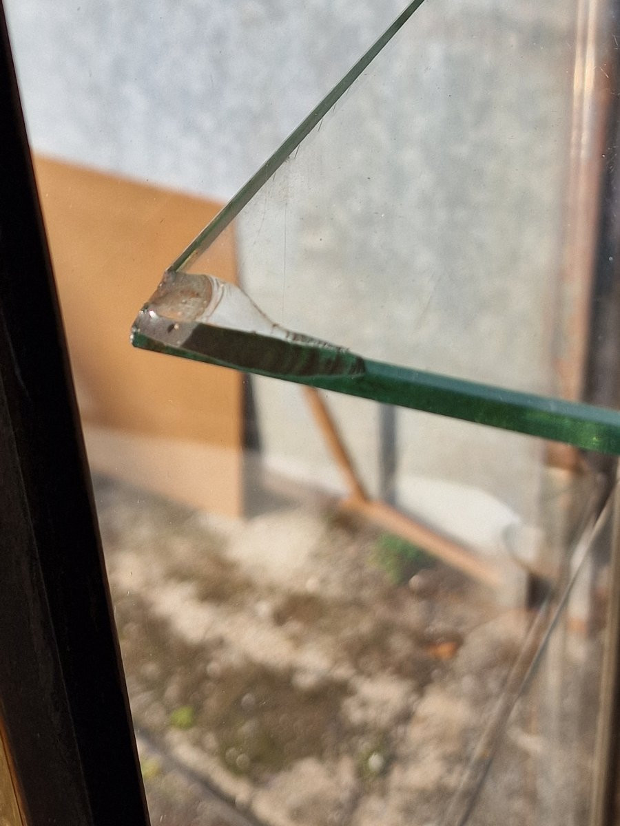 Vitrine de musée ou de magasin verre laiton et chêne style Siegel Paris-photo-7