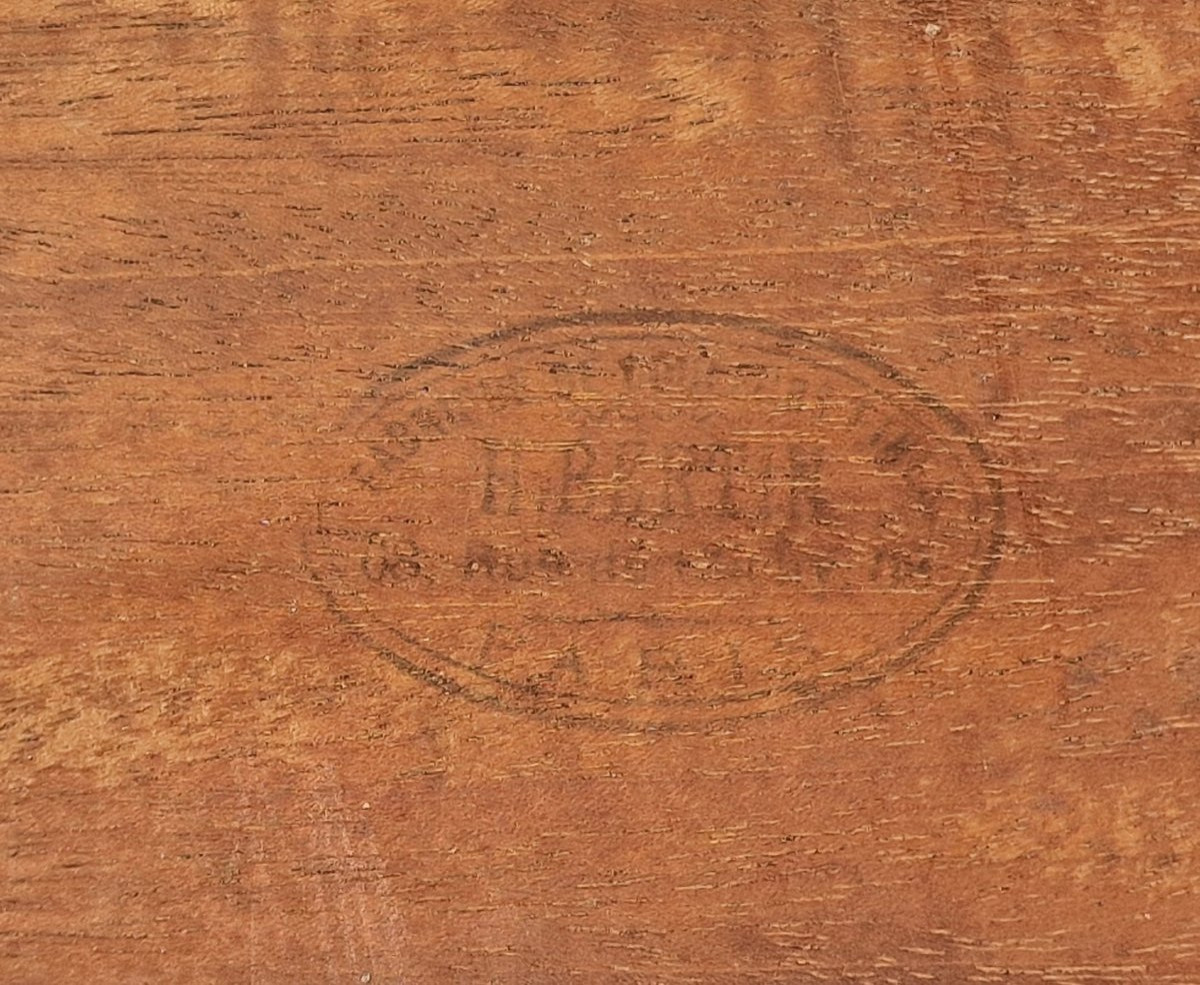 Neo-impressionist Painting Of Thatched Cottages In The Forest, In The Style Of Maximilien Luce-photo-1