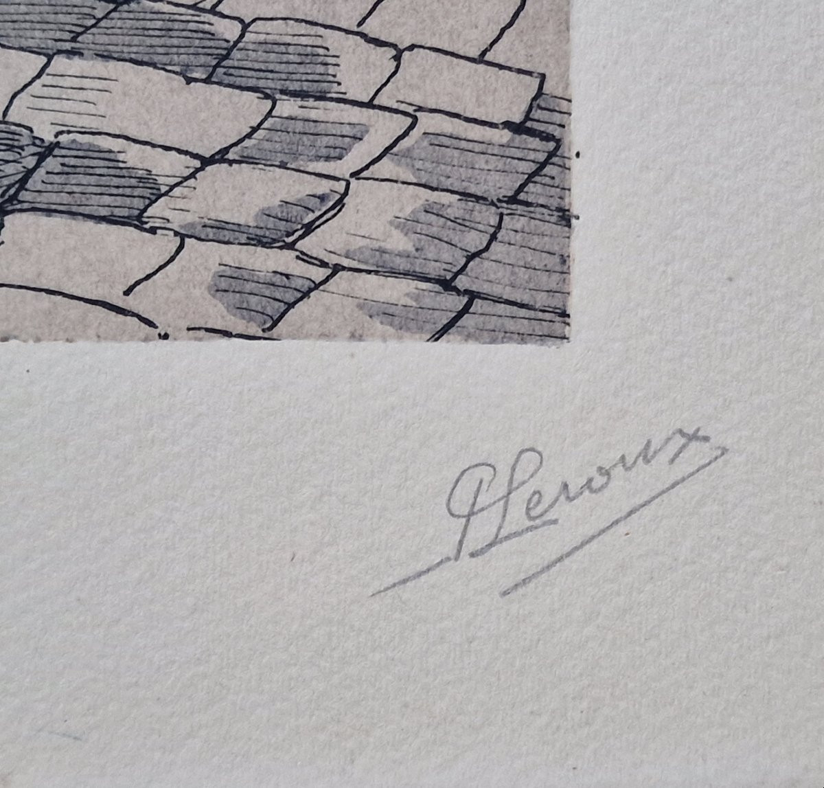 Lot de 20 gravures militaires gouachées par Pierre Albert Leroux (1890-1959) scènes infanterie-photo-8