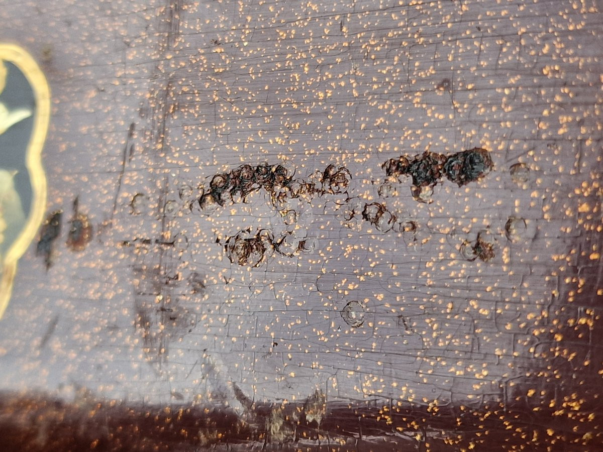 Large Japanese Lacquer Jewelry Box By Houzelot, Passage Jouffroy, Paris -photo-6