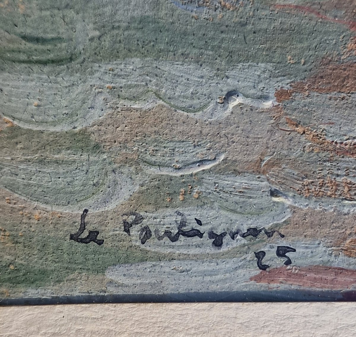 Tableau bateaux de pêche le Pouliguen en 1925 par Charles Tranchand (1884-1955)-photo-3