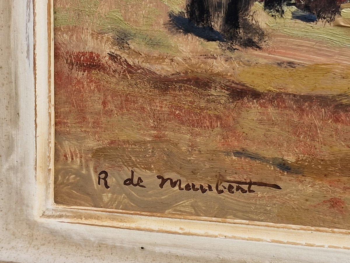 Breton Painting, The Pardon Of Sainte Anne La Palud, By R. De Maubert, Finistère, Brittany -photo-2