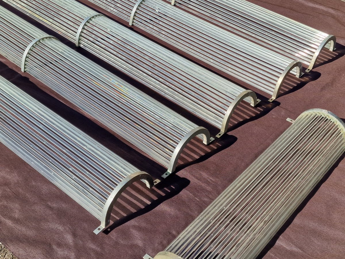 Set Of 6 Art Deco Wall Sconces By Petitot Or Genet & Michon Circa 1930, Glass And Metal. -photo-4