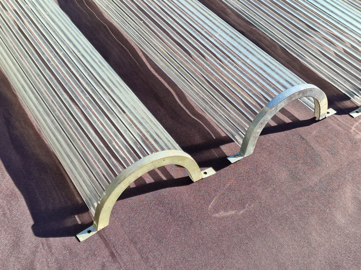 Set Of 6 Art Deco Wall Sconces By Petitot Or Genet & Michon Circa 1930, Glass And Metal. -photo-3