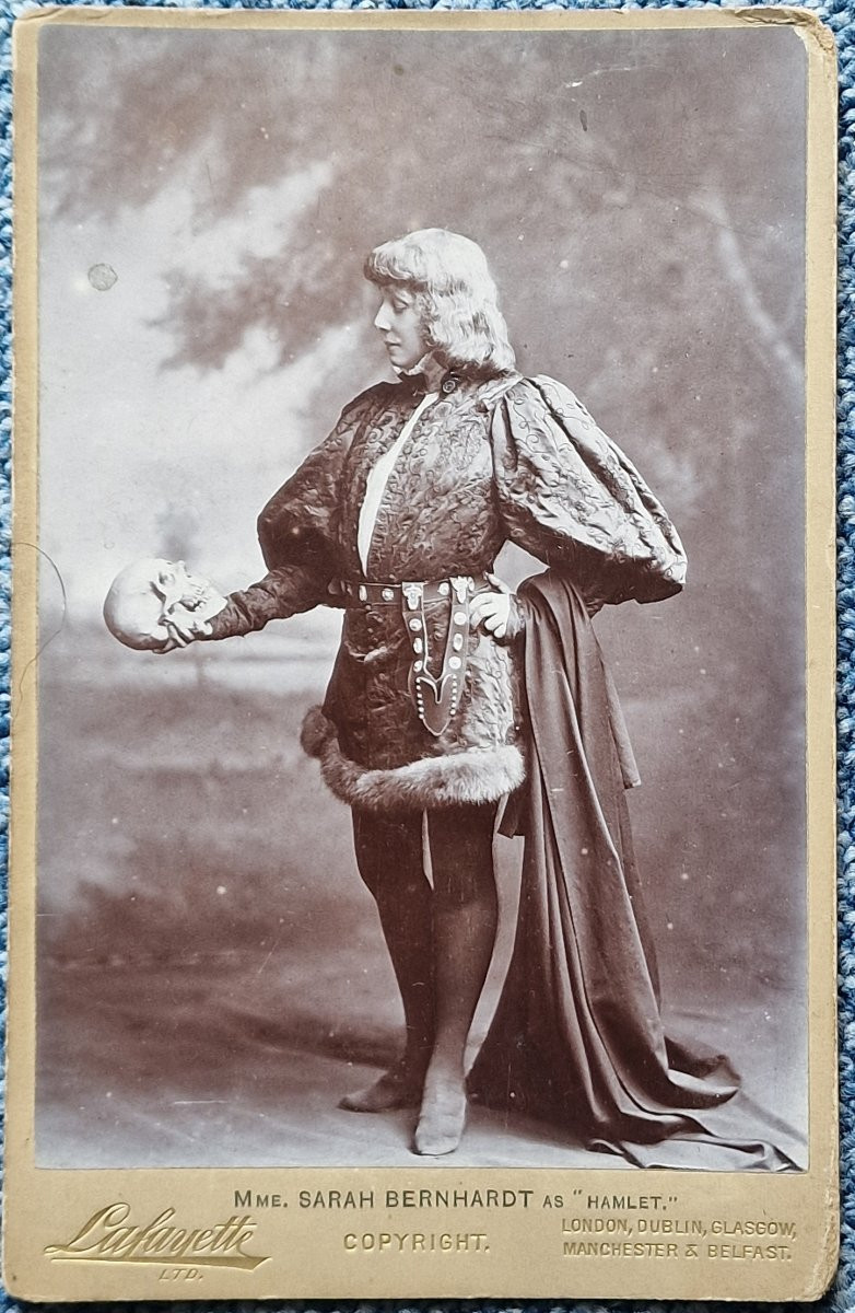 Lot de 5 photographies de Sarah Bernhardt actrice de théâtre par Lafayette et Paul Boyer Paris-photo-1