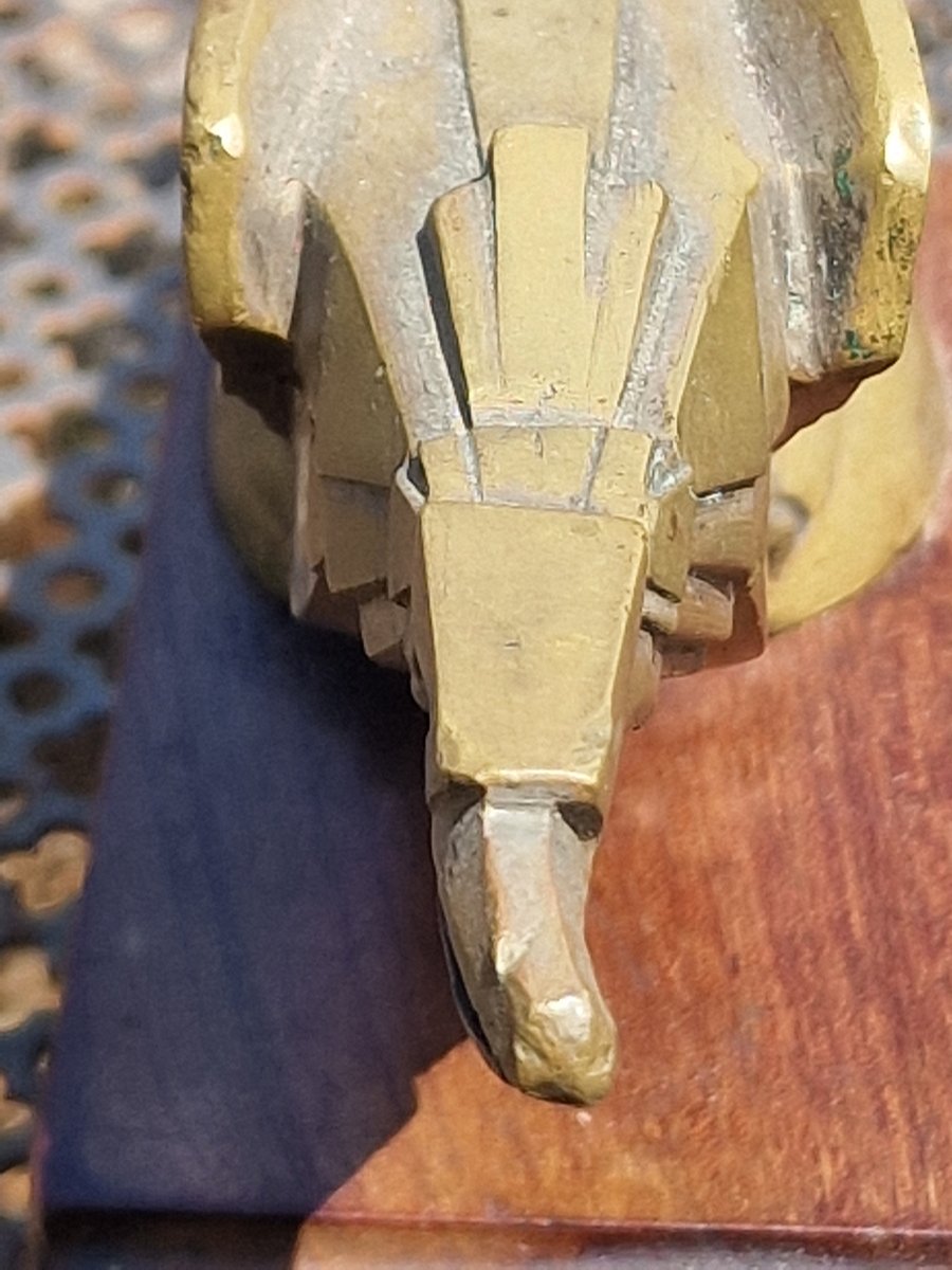 Radiator Cap Mascot By Pierre De Soete: A Soaring Eagle, Ford, In Art Deco-style Bronze -photo-5