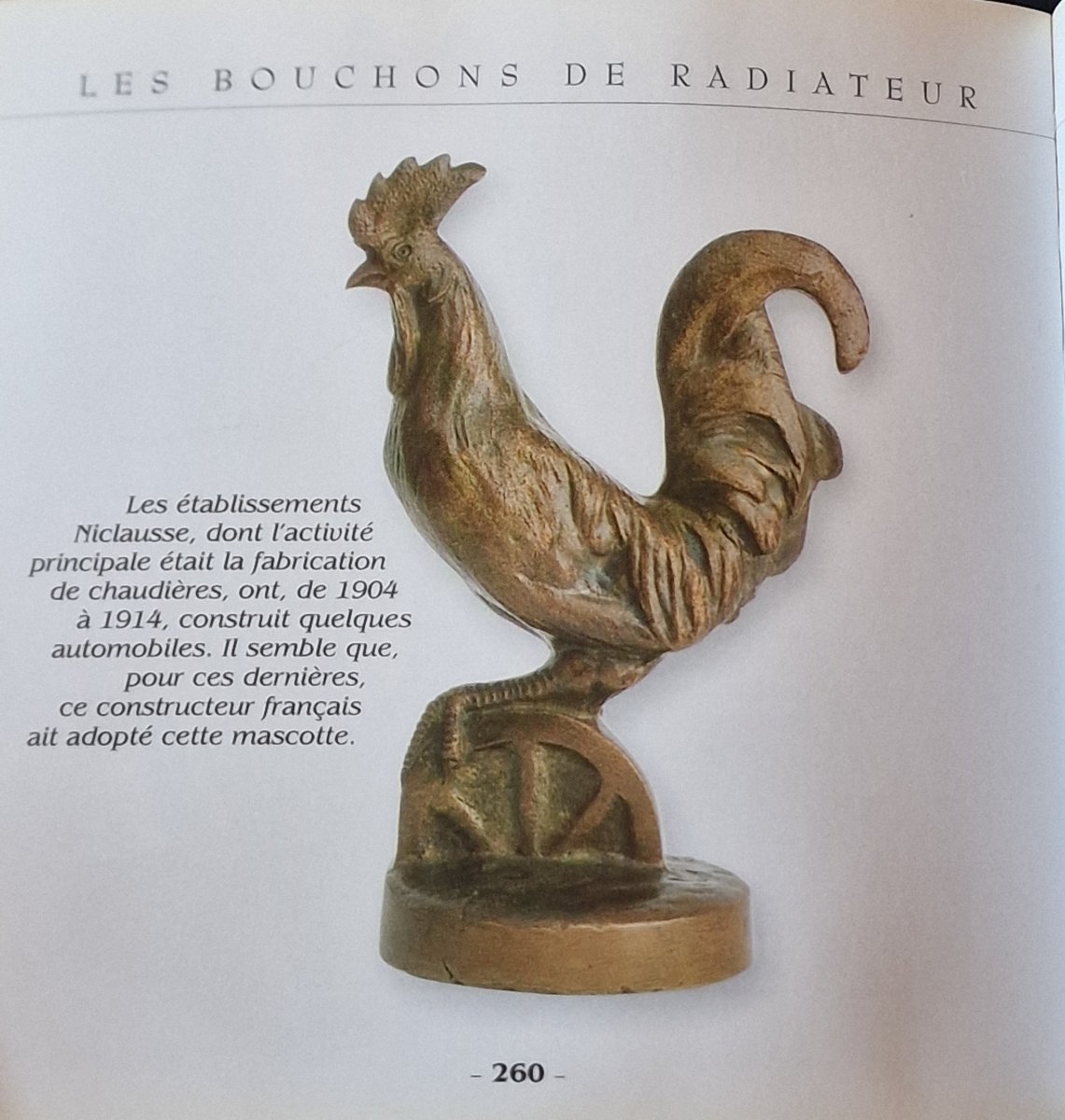 Rare Rooster-shaped Radiator Cap Mascot For Niclausse-brand Automobiles-photo-7