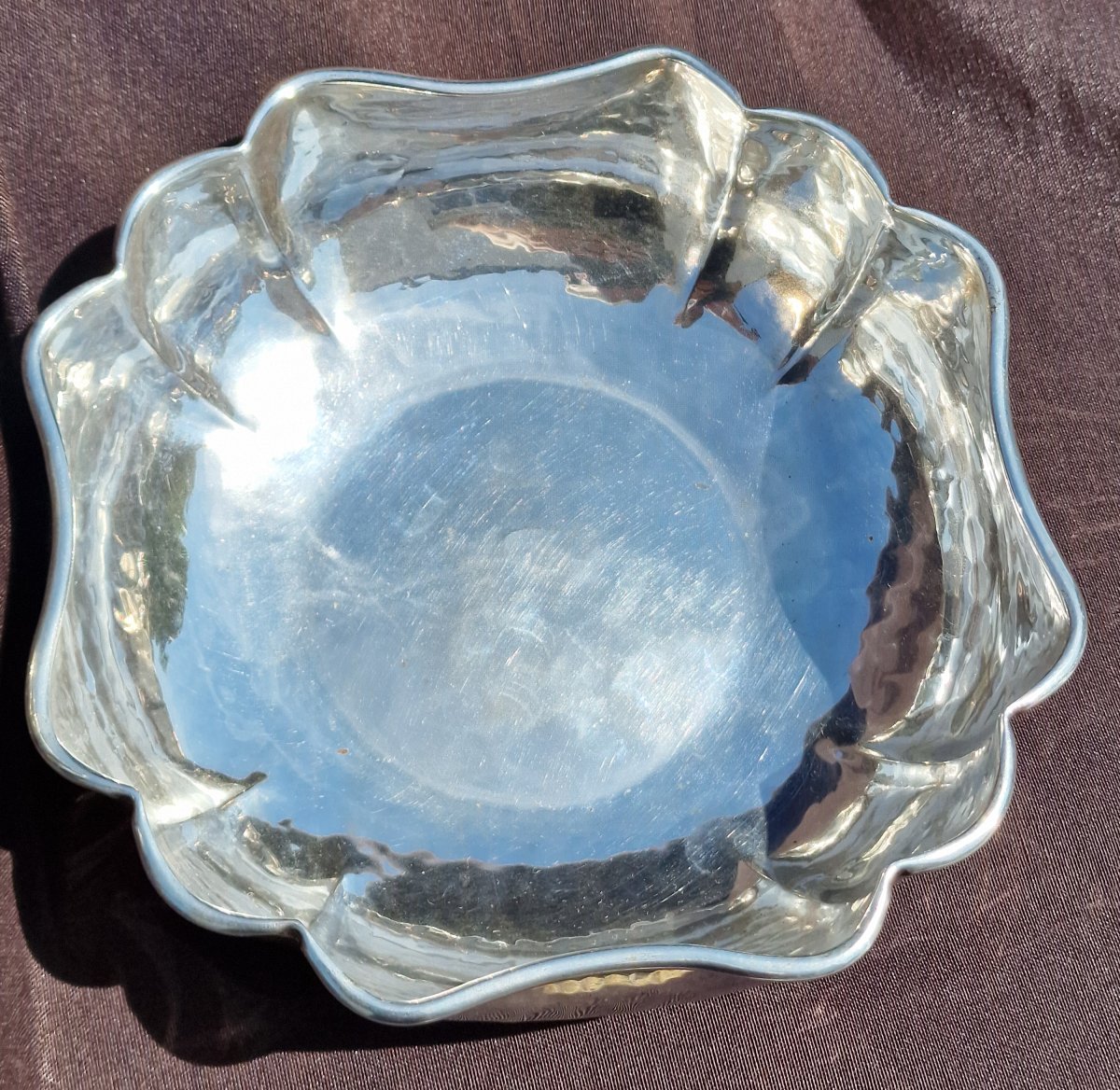 Pair Of Christian Dior Hollow Bowls Made Of Silver-plated Metal Style Christofle Italy -photo-4