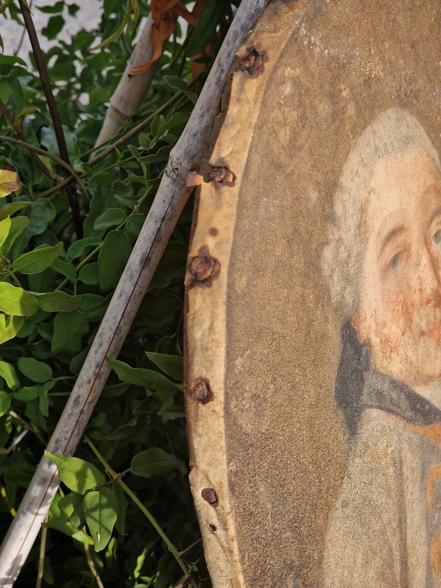 Portrait d'homme 18ème pastel sur velin gentilhomme de l'aristocratie bretonne-photo-2