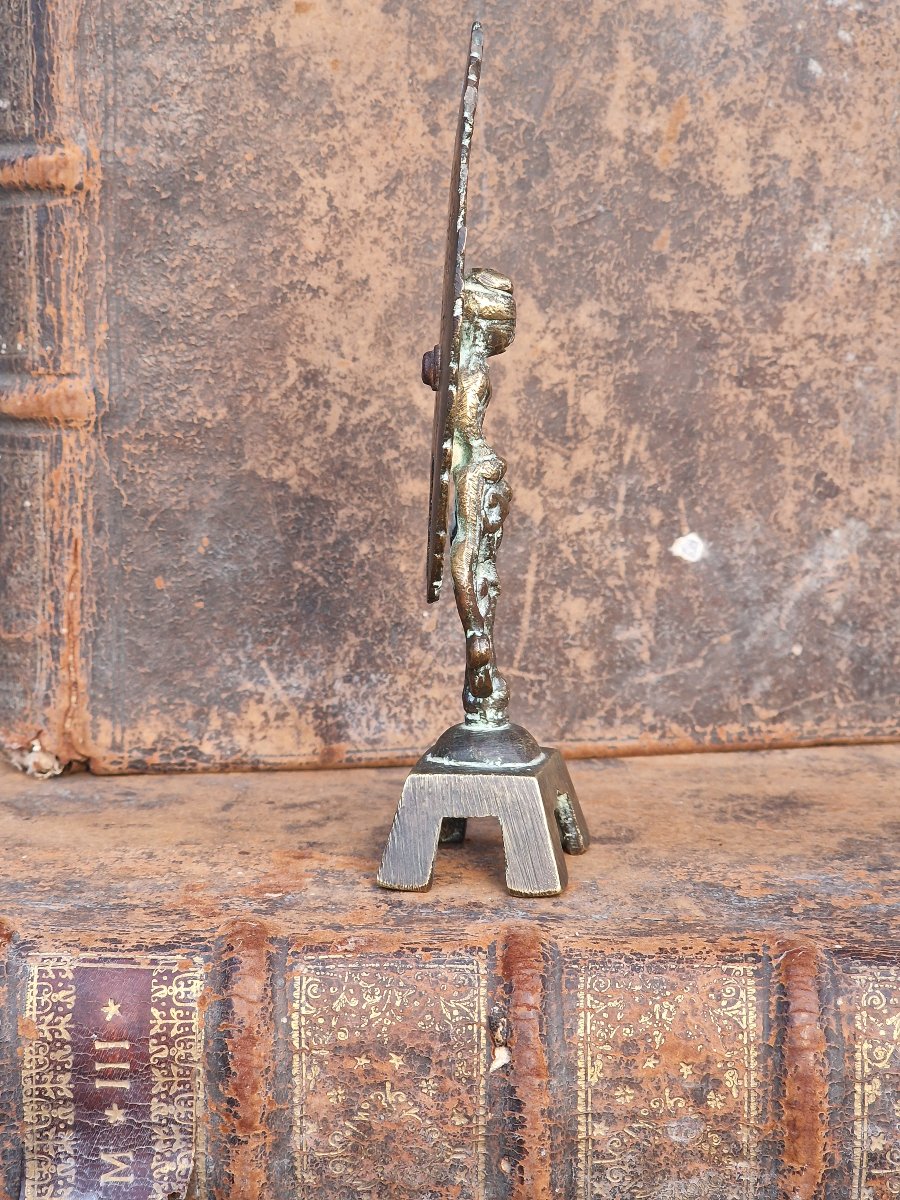 Statuette en bronze chinoise votive bouddhiste style de la dynastie Wei du nord  -photo-2