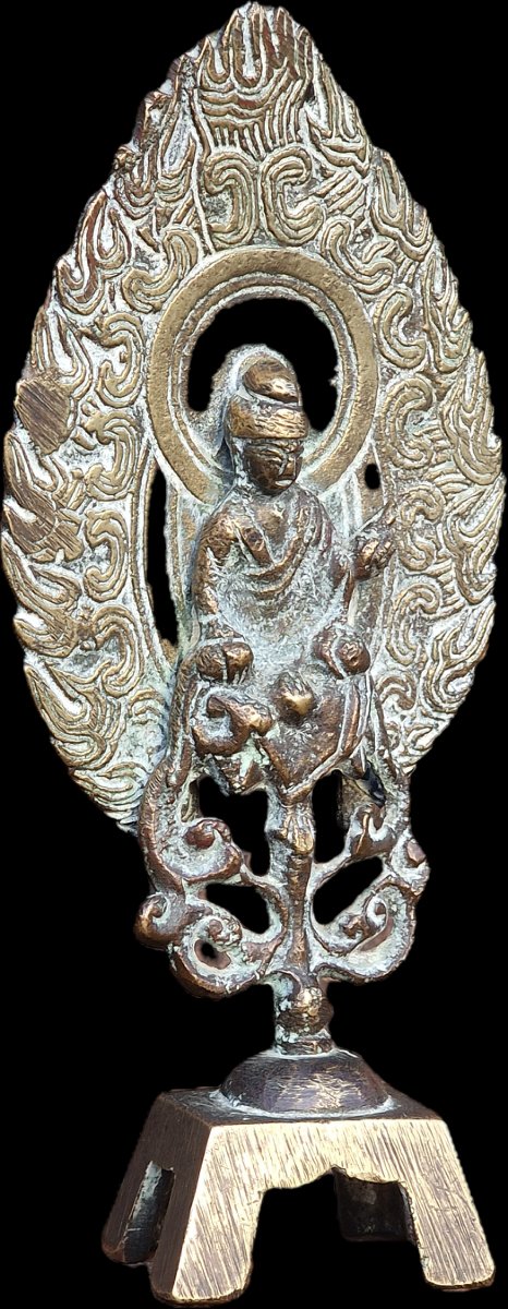 Statuette en bronze chinoise votive bouddhiste style de la dynastie Wei du nord  