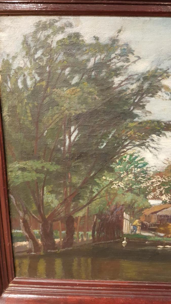 Tableau Signé Wilhelm Legler (1875-1951) Peintre Vienne Autriche.-photo-4