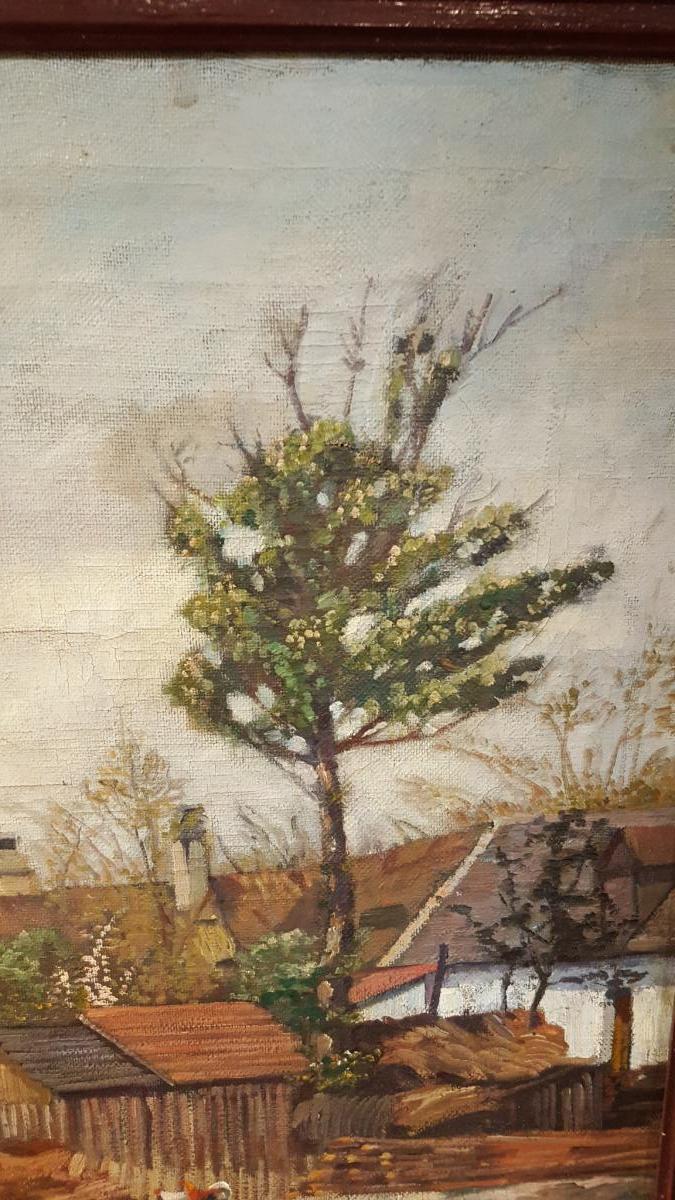 Tableau Signé Wilhelm Legler (1875-1951) Peintre Vienne Autriche.-photo-1