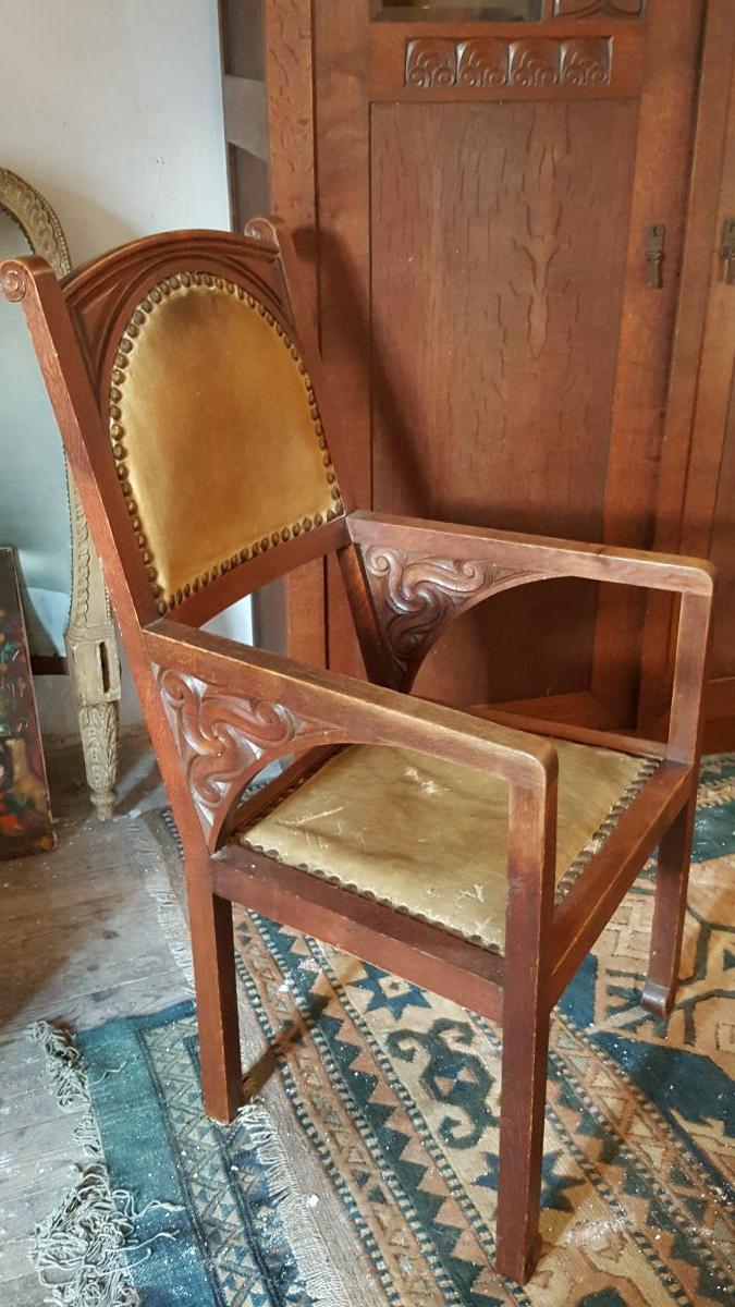 Fauteuil De Bureau Art Déco Seiz Breur De Jacques Philippe 