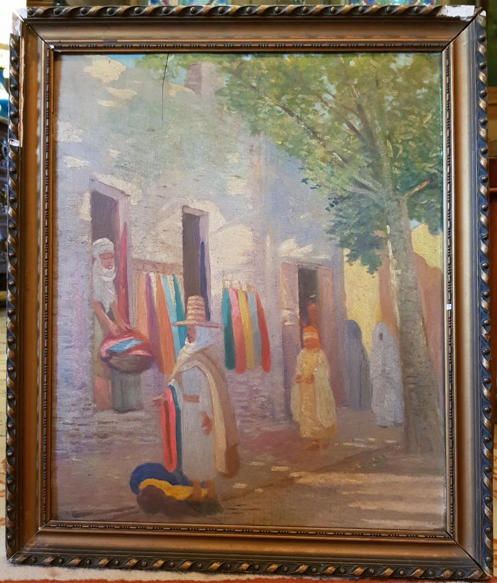 Pair Of Orientalist Paintings North Africa Signed M.cohen-photo-3