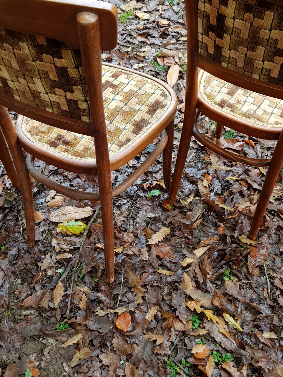 Petit Salon Thonet En Bois Courbé Canapé Fauteuils Et Chaises-photo-6