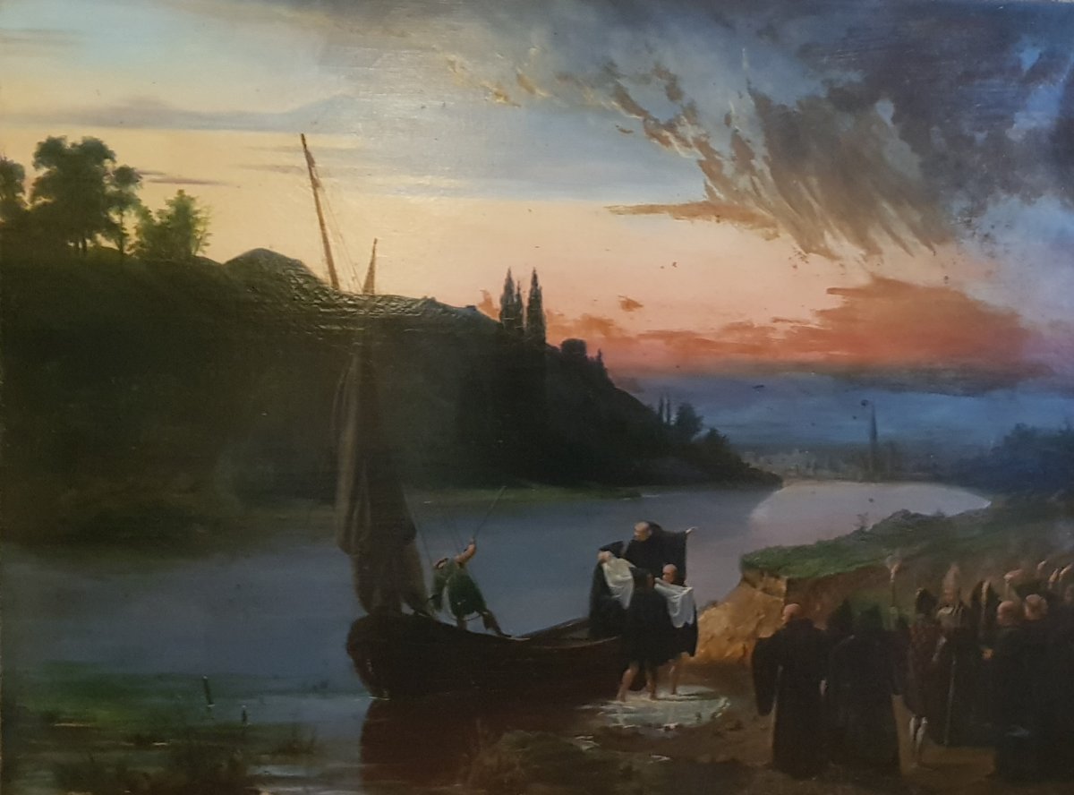 Great History Chart 1824 Jean Truchot The Funéral Isabeau De Baviere Convoy 