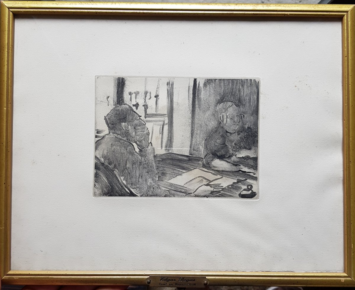 2 Engravings After Edgar Degas (1834-1917) Engraved By Maurice Potin-photo-3