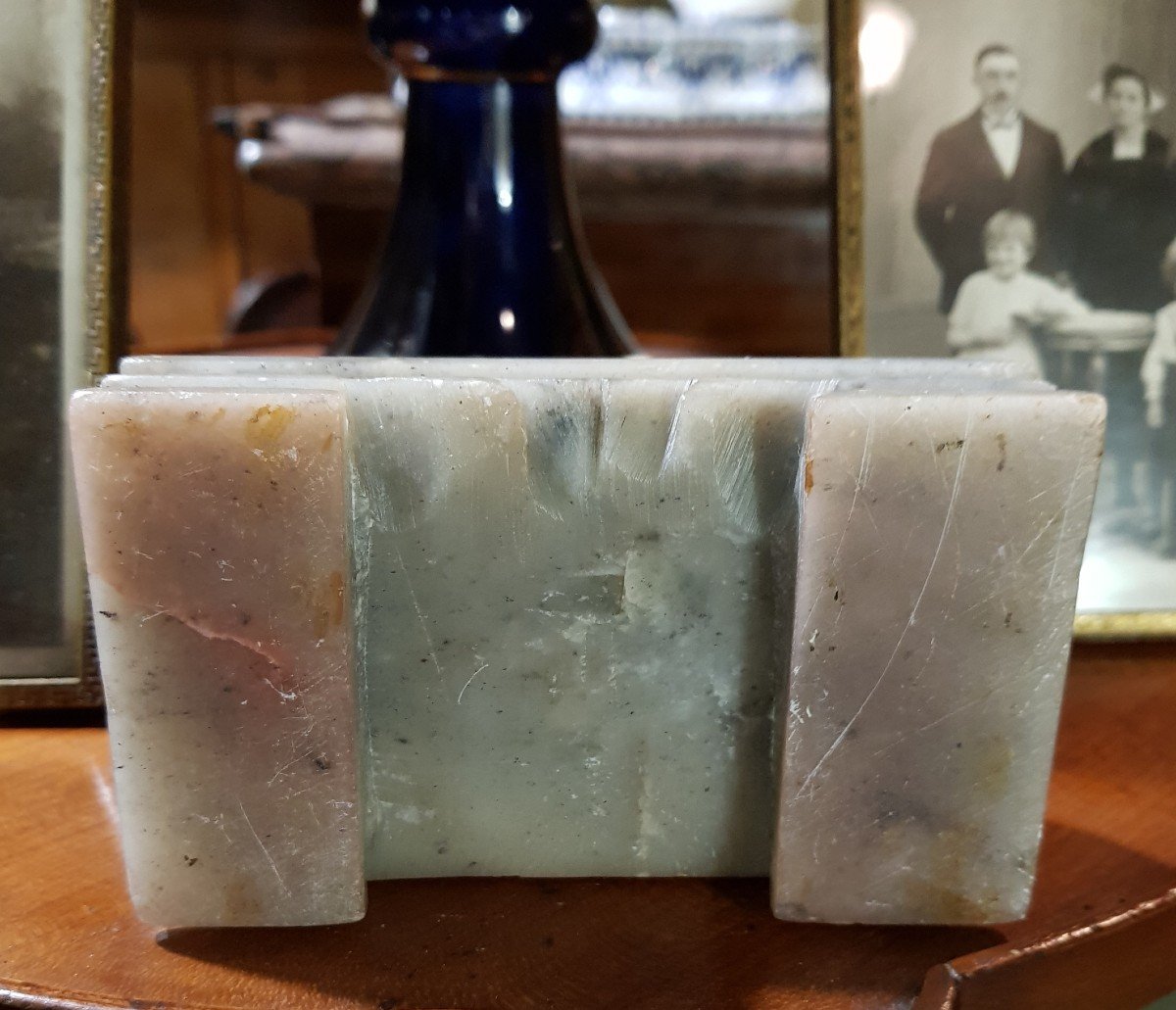 Guan Yin Lard Stone Or Soap Stone Qing Dynasty Buddha-photo-6