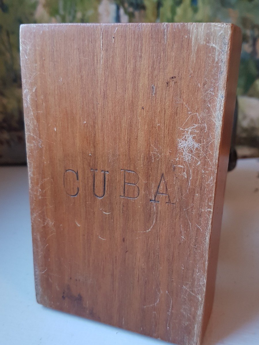Sculpture En Buste d'Homme Noir Tye Africain Cuba-photo-1