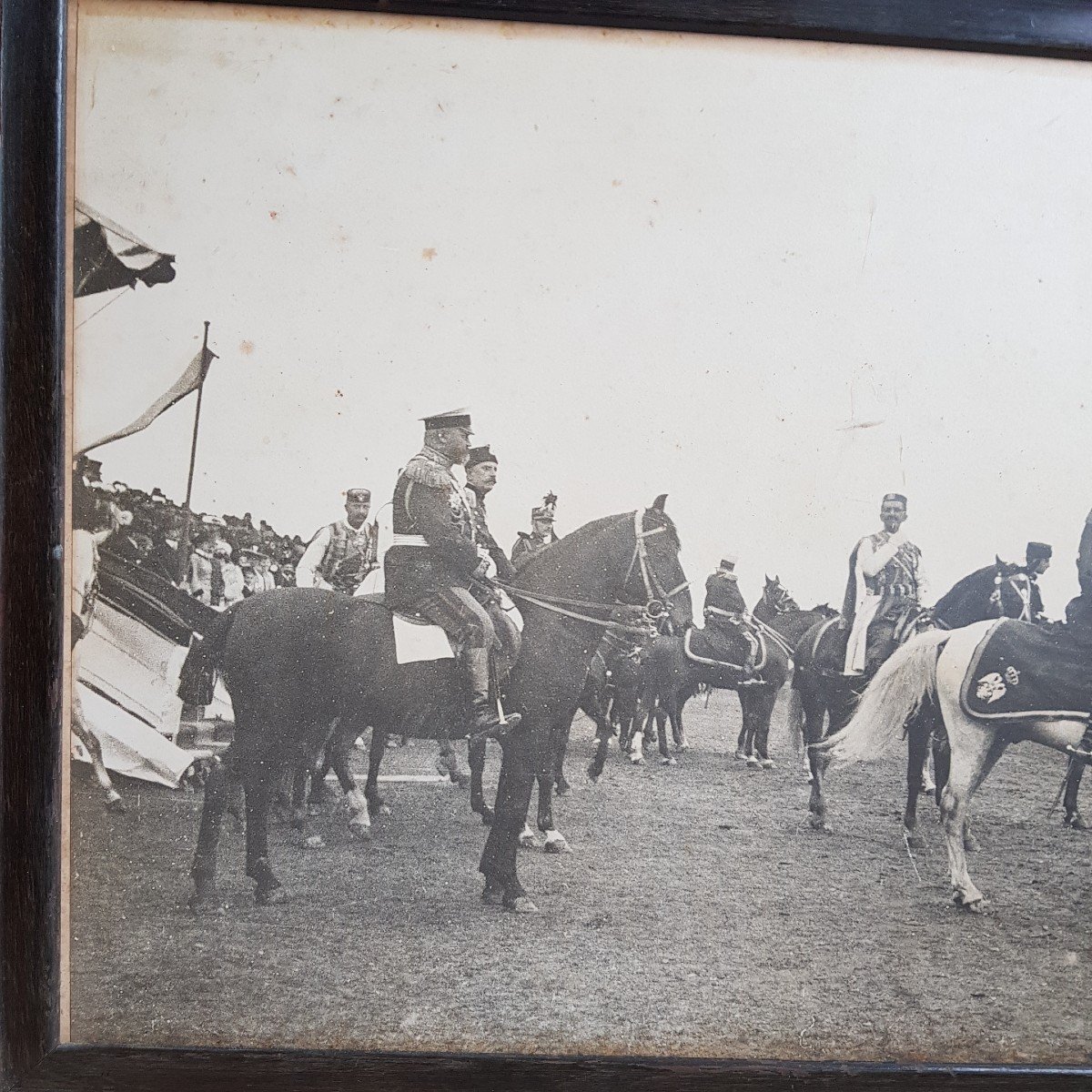 Grande Photographie Pierre 1er De Serbie à Cheval Première Guerre Mondiale Chusseau Flaviens -photo-3
