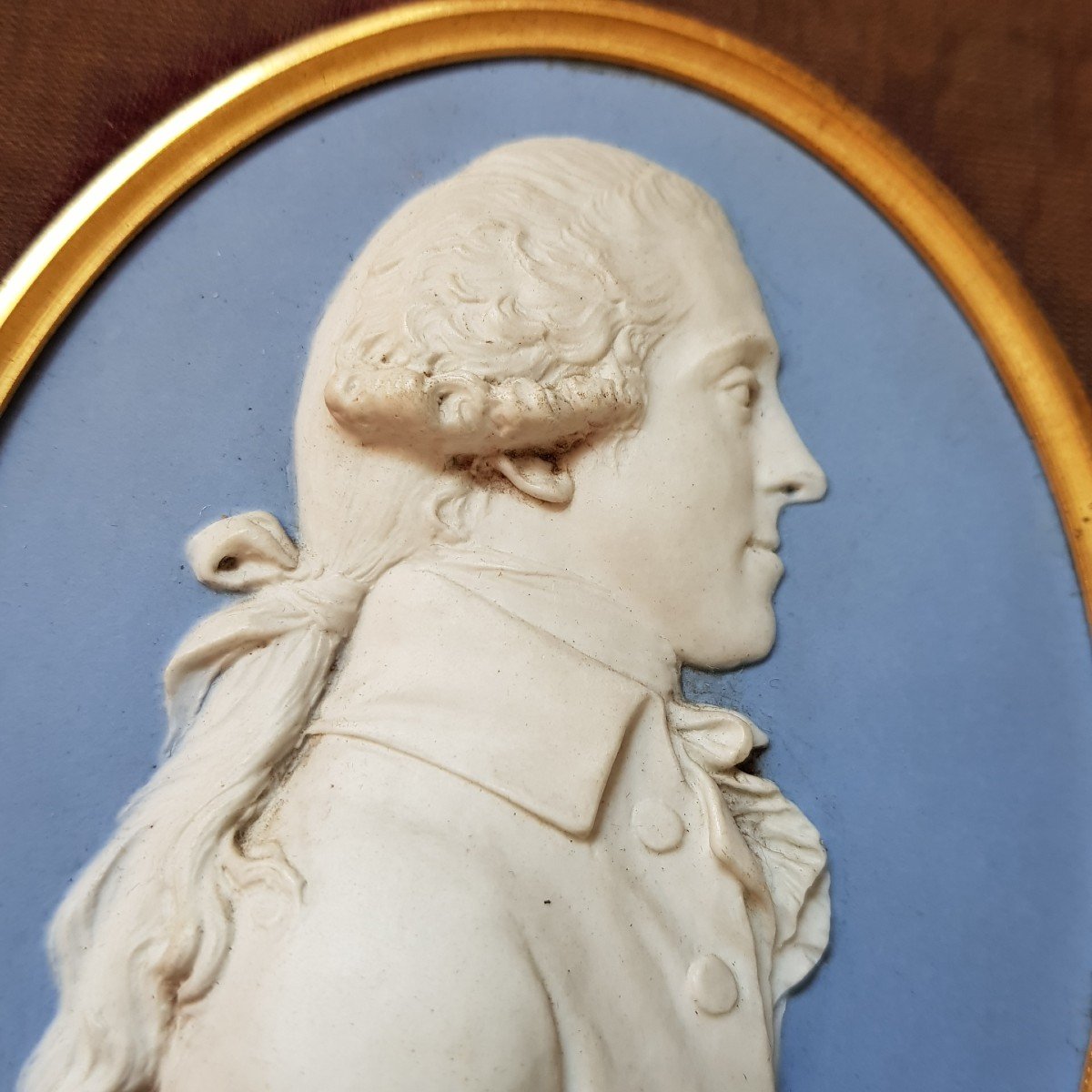 Portrait En Médaillon De William Temple Franklin (1760-1823) Par Josiah Wedgwood En Camée 1783 -photo-2