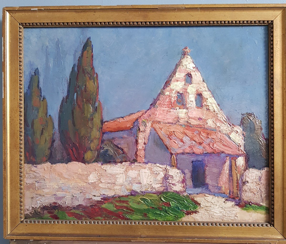 Paire De Tableaux De Pierre Molinier (1900-1976) Paysages Du Lot Et Garonne Agen Bordeaux -photo-2