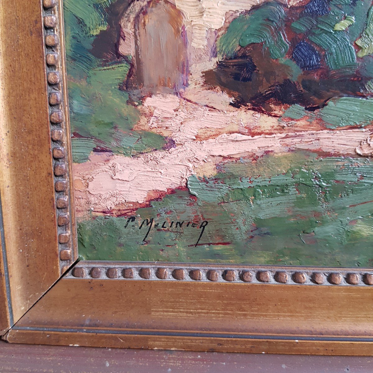 Paire De Tableaux De Pierre Molinier (1900-1976) Paysages Du Lot Et Garonne Agen Bordeaux -photo-6