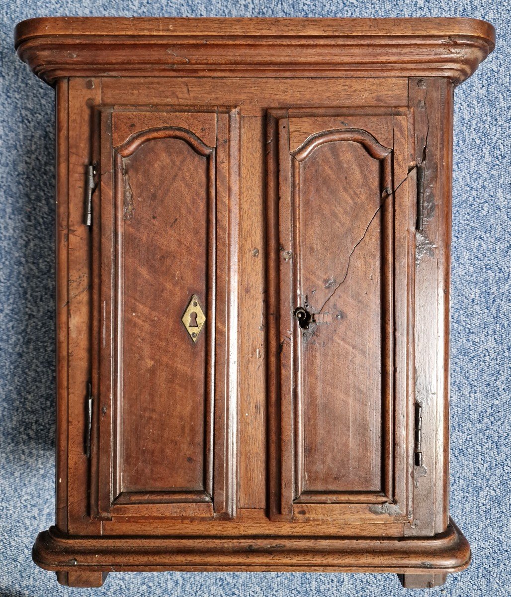 Armoire De Maitrise 18ème De Style Louis XIV Régence En Noyer Bretagne-photo-2