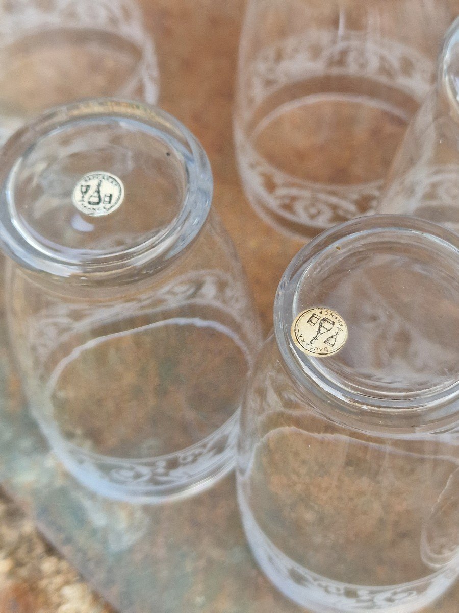 Service De Verres Gobelet Cristal De Baccarat Empire Modèle Aux Cygnes-photo-4