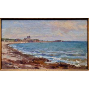 Marine Painting By Théophile Deyrolle Breton Painting Brittany Concarneau